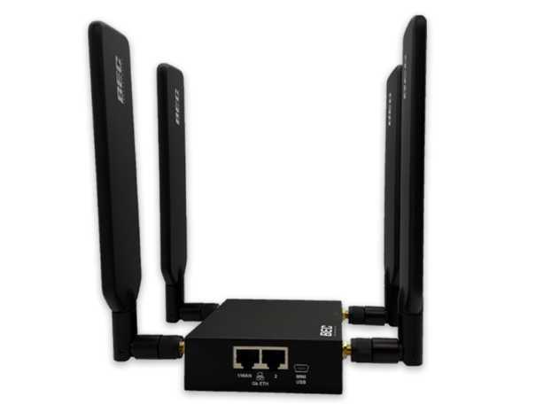 MX-200A R26 Gigabit LTE Industrial Router with Antenna
