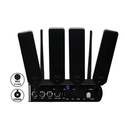 M60-M12-FA 5G High-performance Multi-service Router with M12 and FAKRA connectors
