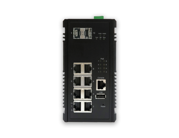 BEC ES 4010GP-2GSFP Industrial Ethernet Managed Switch (8+2 Port Industrial Managed PoE+ Gigabit Ethernet Switch)