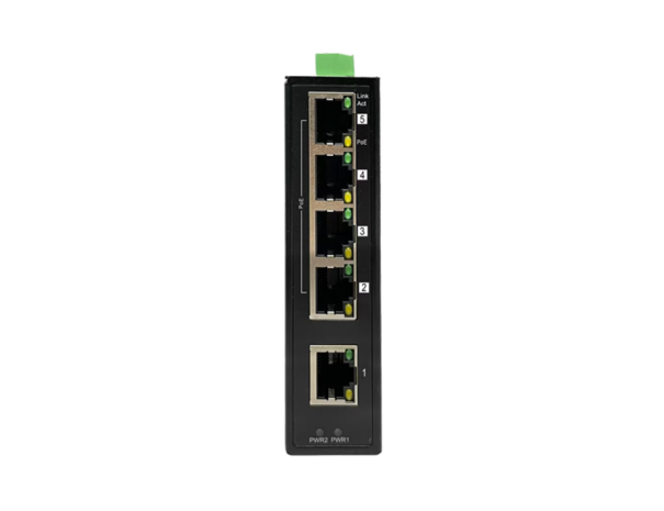 ES 1005P 5 Port Industrial Unmanaged PoE+ Ethernet Switch